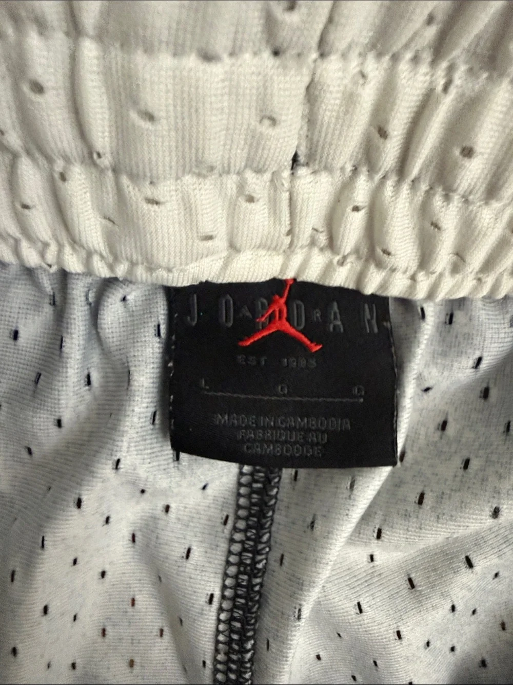 Jordan Men’s Blue and Black Spray-Print Athletic Shorts - Picture 7 of 16
